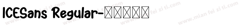 ICESans Regular字体转换